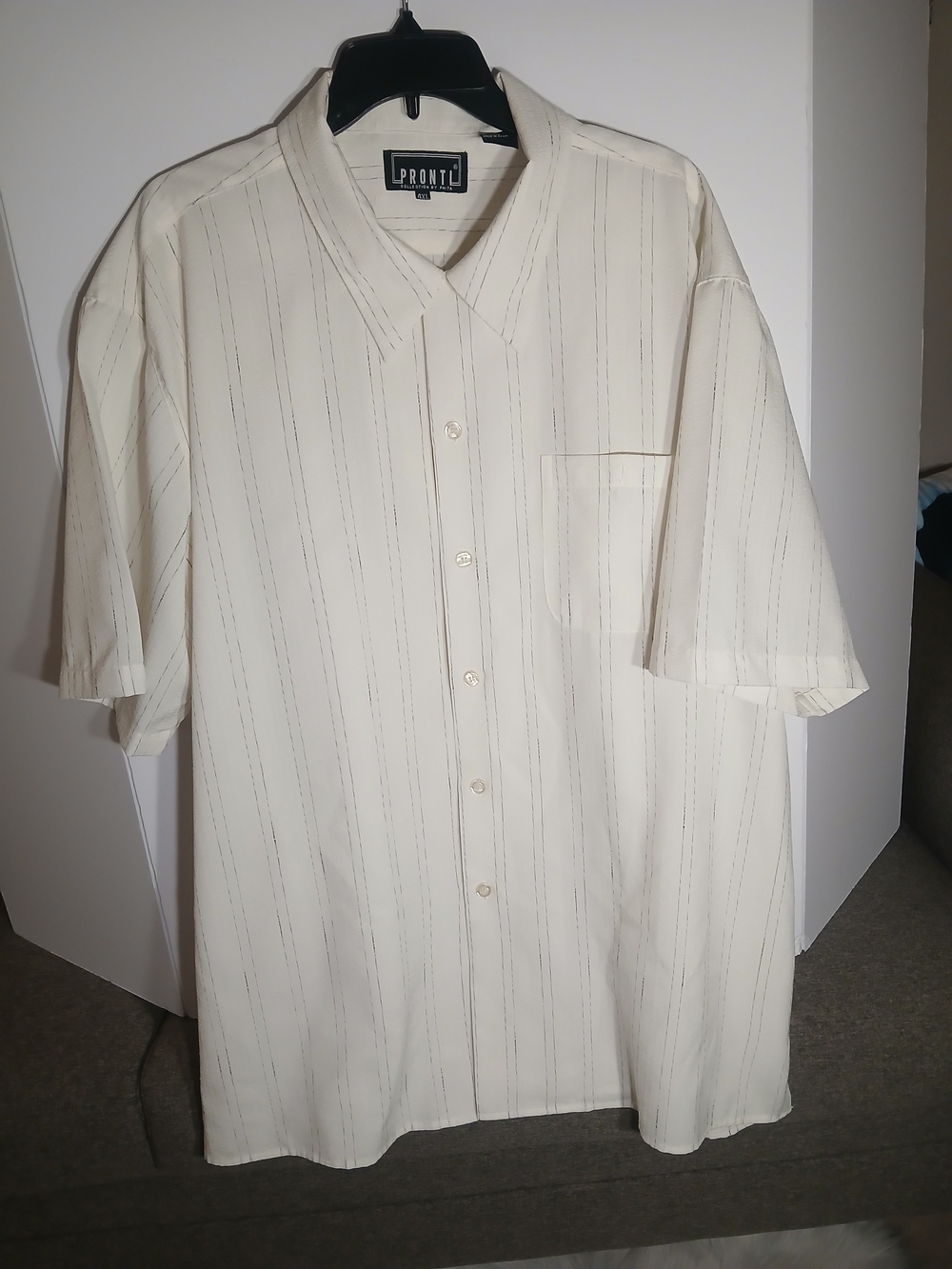 Pronti Collection By Phita Men’s  Button-Down Shirt 4XL